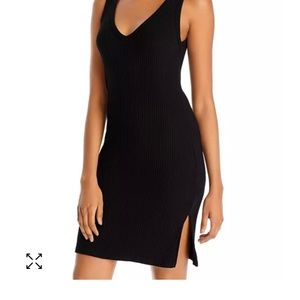 Michael Lauren Akira V-neck dress navy blue